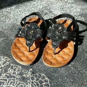 Brand New Black Rhinestone Sandles